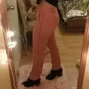 Anthropologie chino pink pants